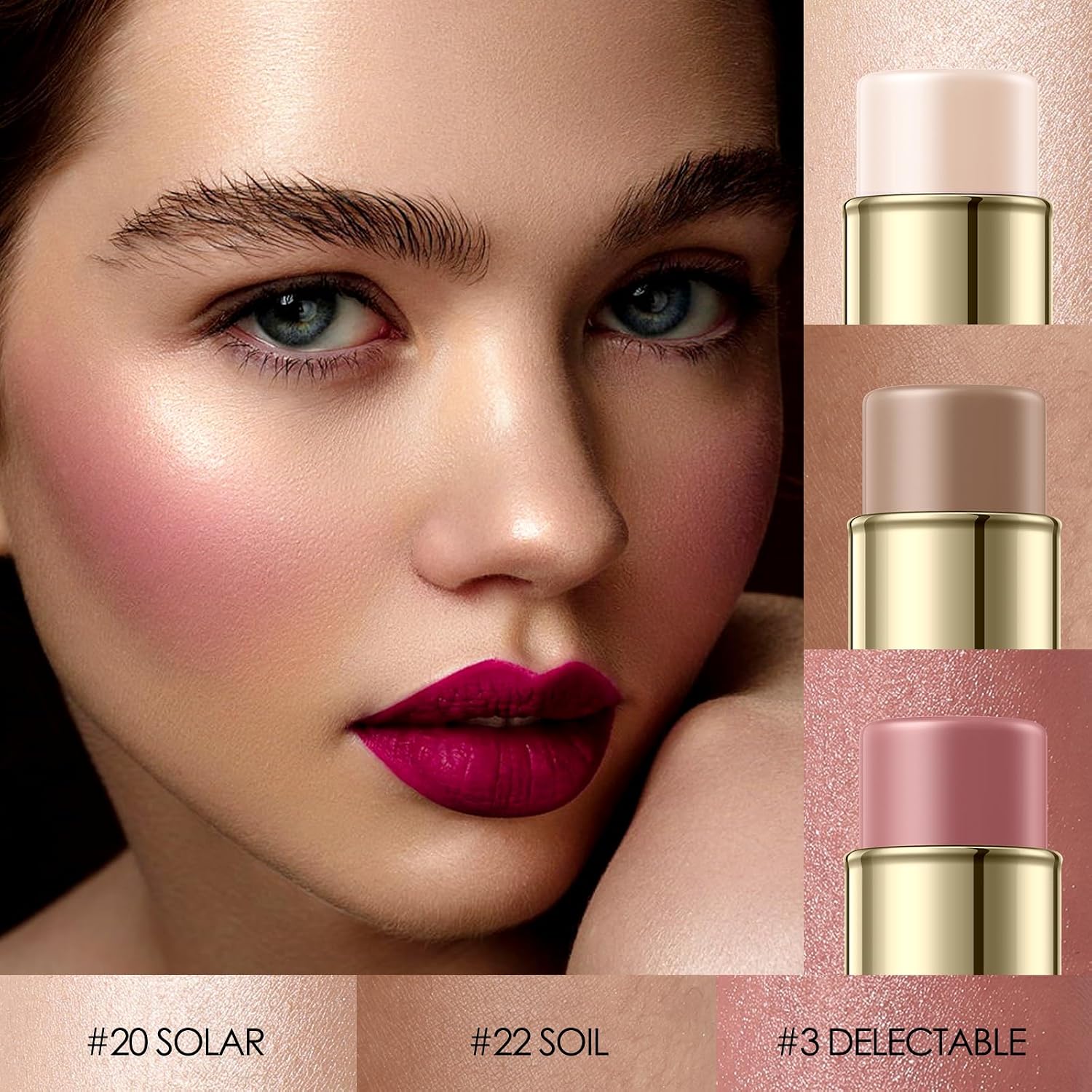 Detalle 2 de Falocutus 3-Piece Contour Stick Set LIGHT-WARM 💄