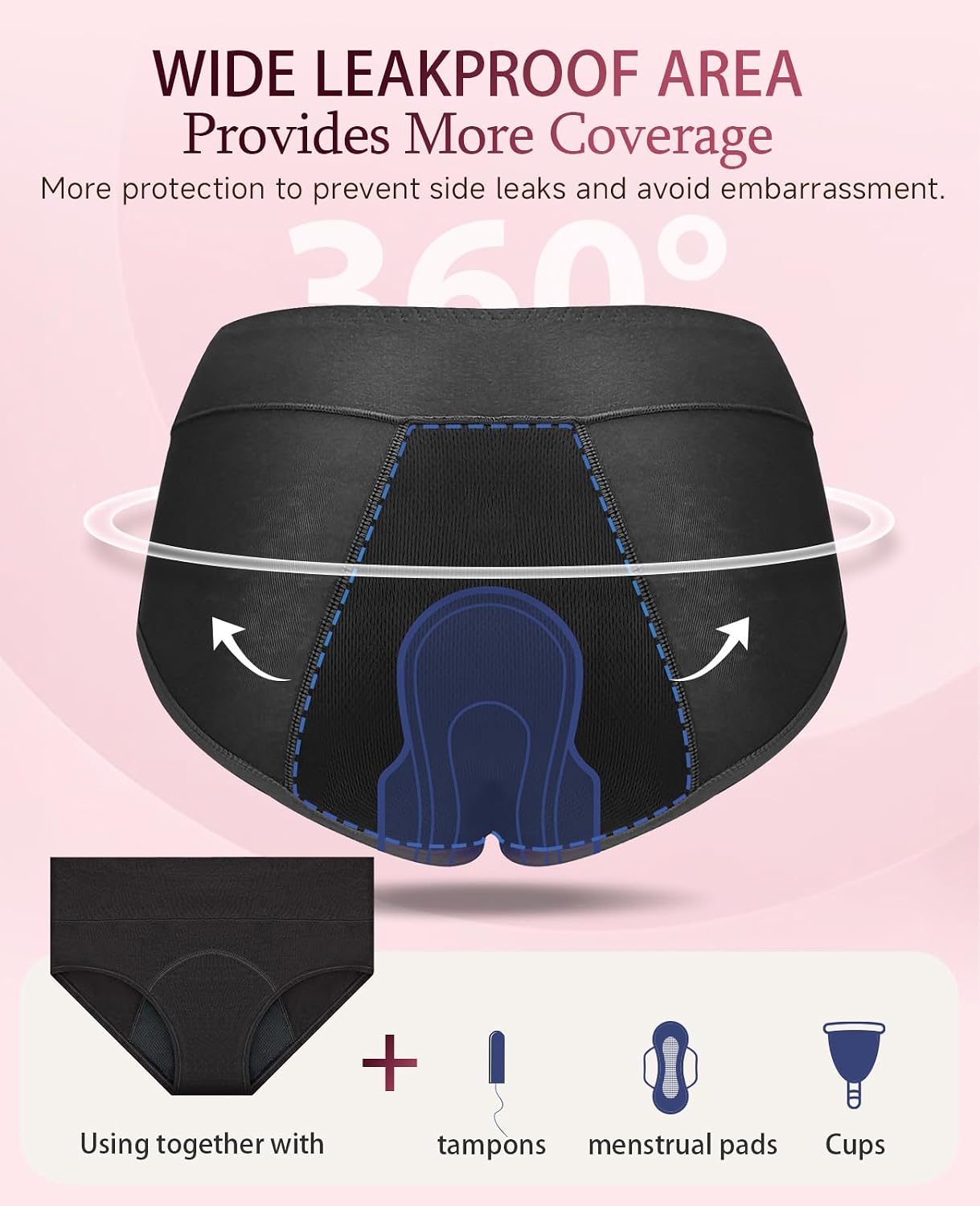 Detalle de RFOGJV period pants for women, leakproof