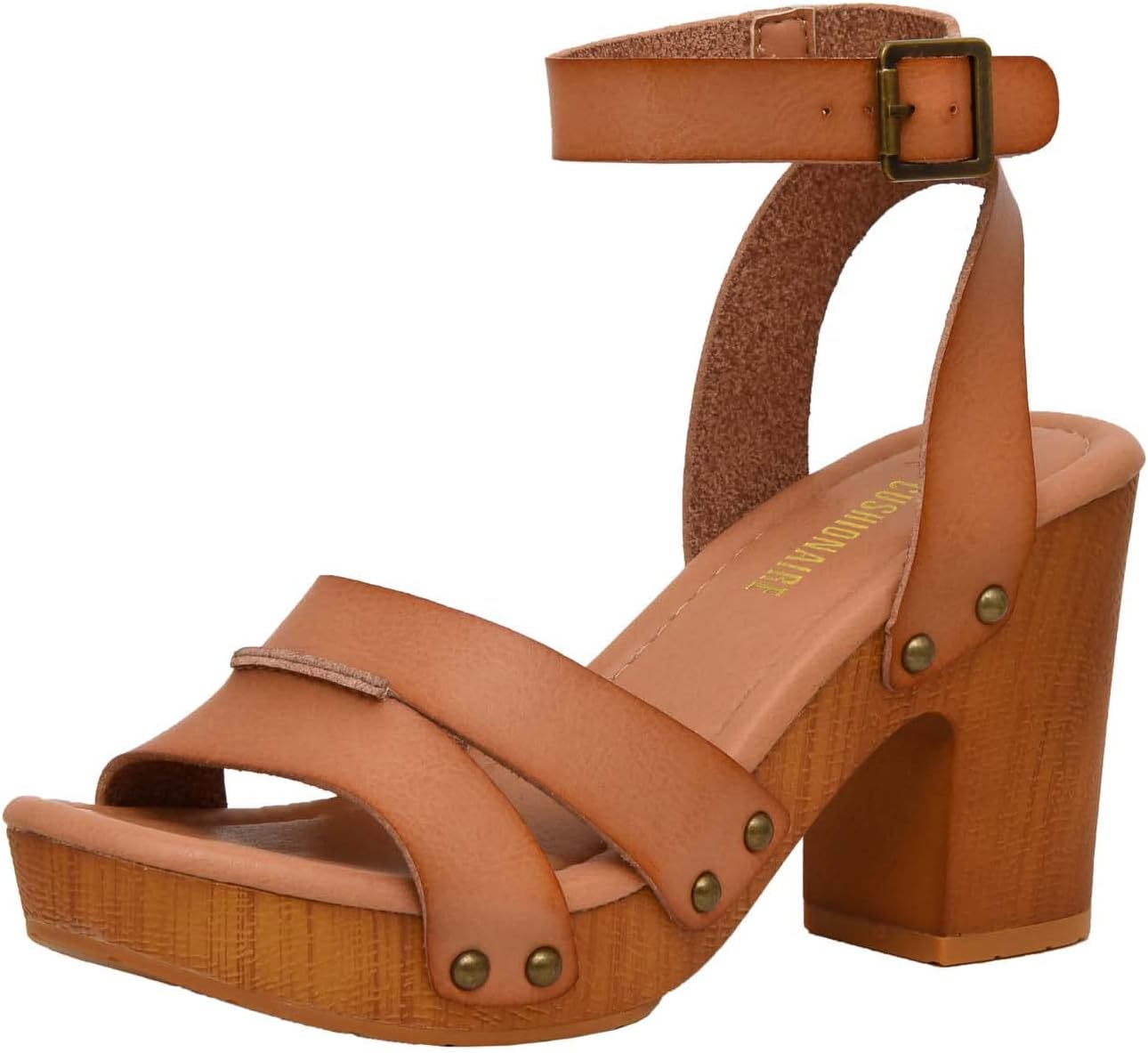 Thumbnail 6 de CUSHIONAIRE Women’s Sandra Faux Wood Sandal with +LiteSole Technology (Wide Widths Available)