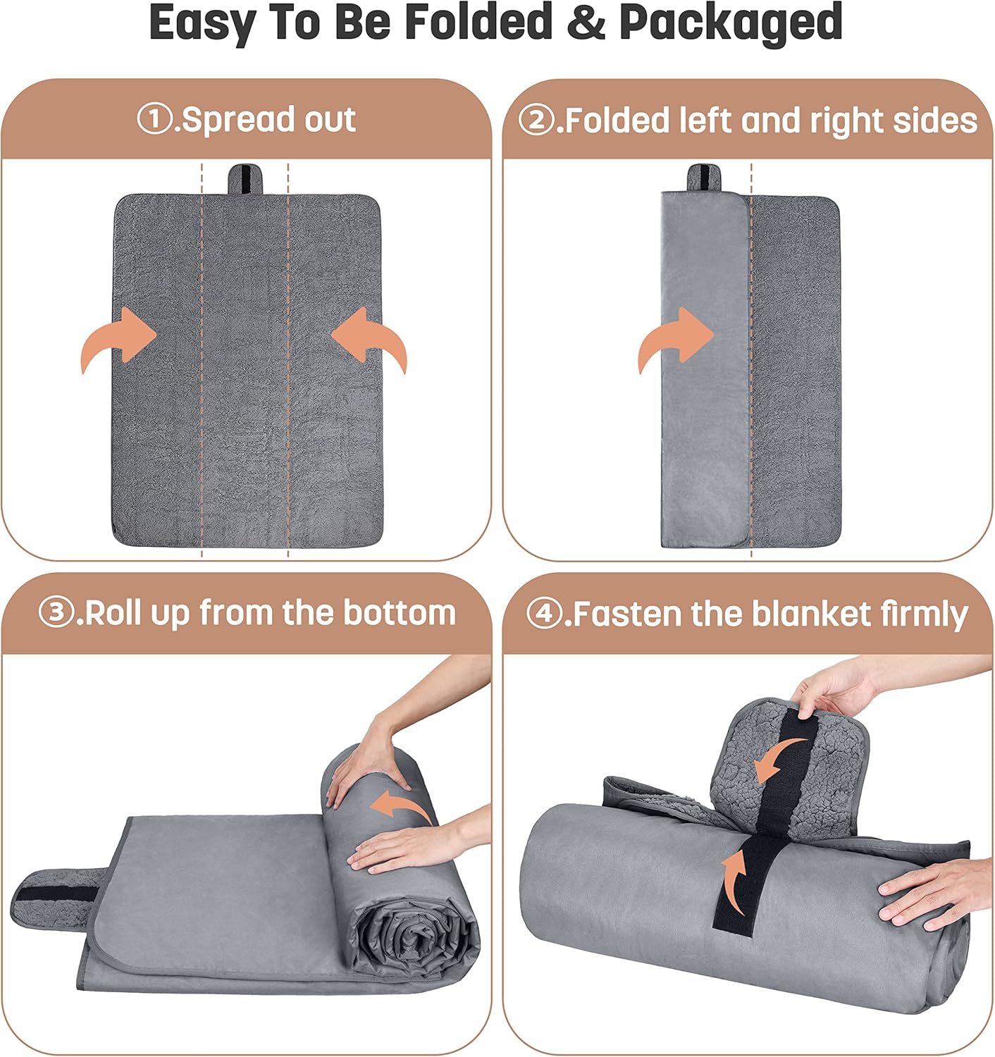 Thumbnail 2 de Kato Tirrinia wasserdichte Outdoor-Decke – 130 × 150 cm, Sherpa-Futter, wasserdicht & windfest