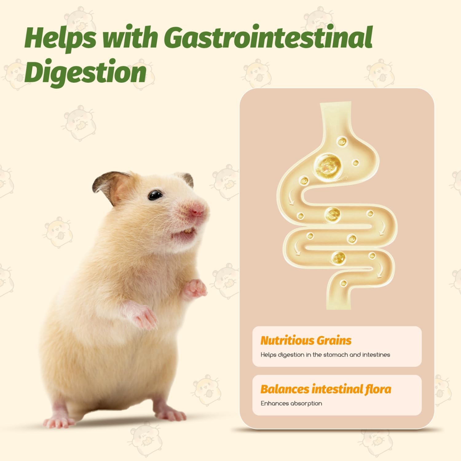 Thumbnail 4 de Nobleza – Alimentation hamster et cochon d’Inde (500 g) à base de céréales multi-grains