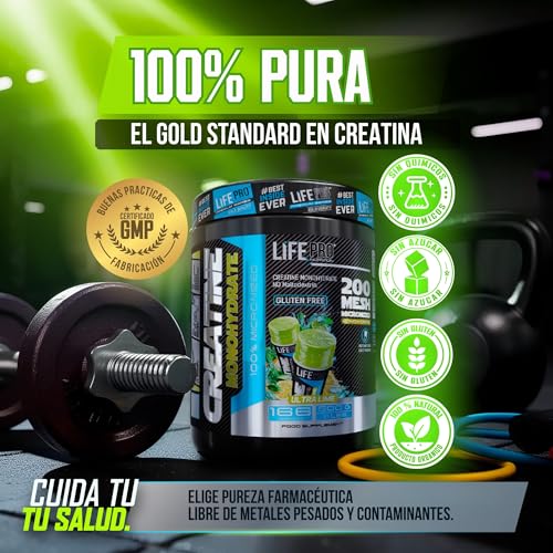 Thumbnail 2 de Life Pro Creatina Monohidratada 200 Mesh Micronizada (500 g) de LIFE PRO NUTRITION