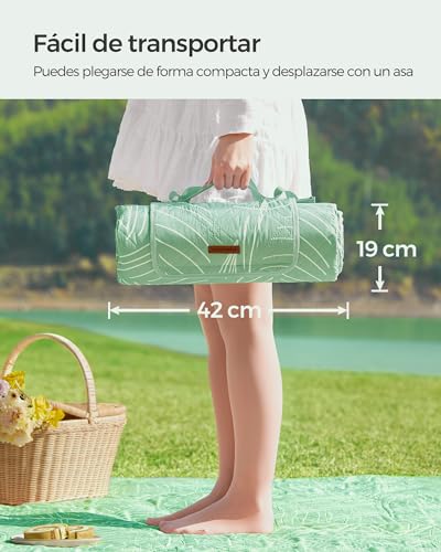Thumbnail 7 de SONGMICS Manta de Picnic 300 x 200 cm GCM310C03 — grande, impermeable y plegable