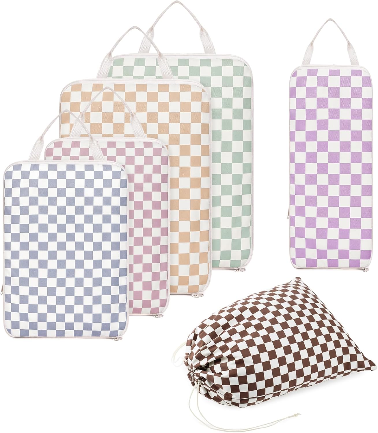 Detalle 2 de Narwey 6 Set Compression Packing Cubes 35cm