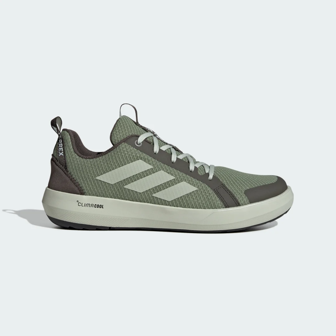 Detalle de Adidas Terrex Boat Climacool: Zapatilla verde para exteriores, con envío gratuito