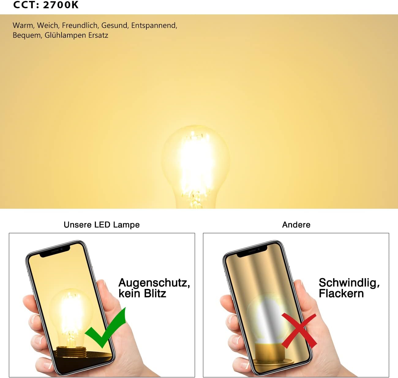 Thumbnail 3 de LVWIT 11W E27 Filament LED Glühfaden A60