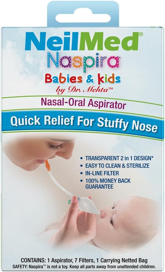 Detalle de NeilMed Naspira Nasal Oral Aspirator for Baby's Stuffy Nose