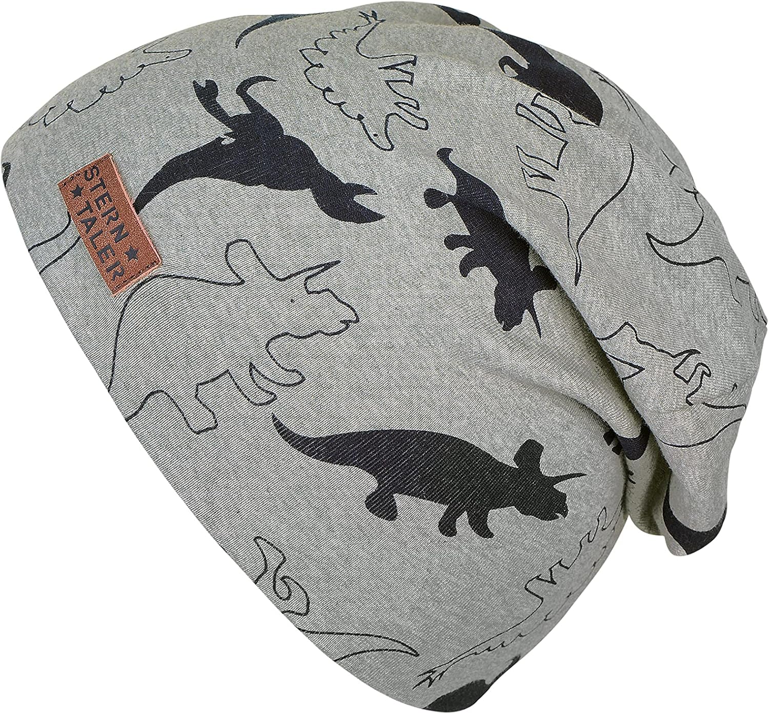 Detalle de Sterntaler Jungen Slouch-Beanie Dino2 Mütze aus Jersey mit Dino-Print
