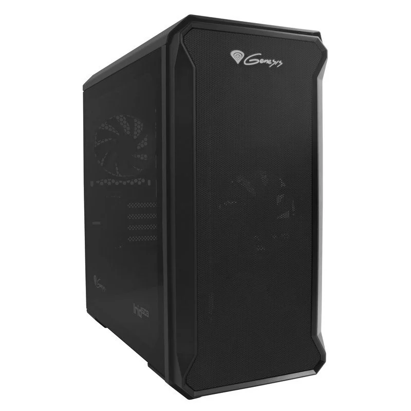 Detalle de Genesis Irid 503 Cristal Templado USB 3.0: una caja con estilo y compatibilidad