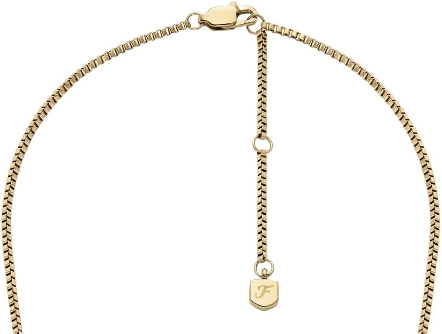 Detalle de Fossil Collier en acier inoxydable ou argent sterling pour femme avec fermoir à homard