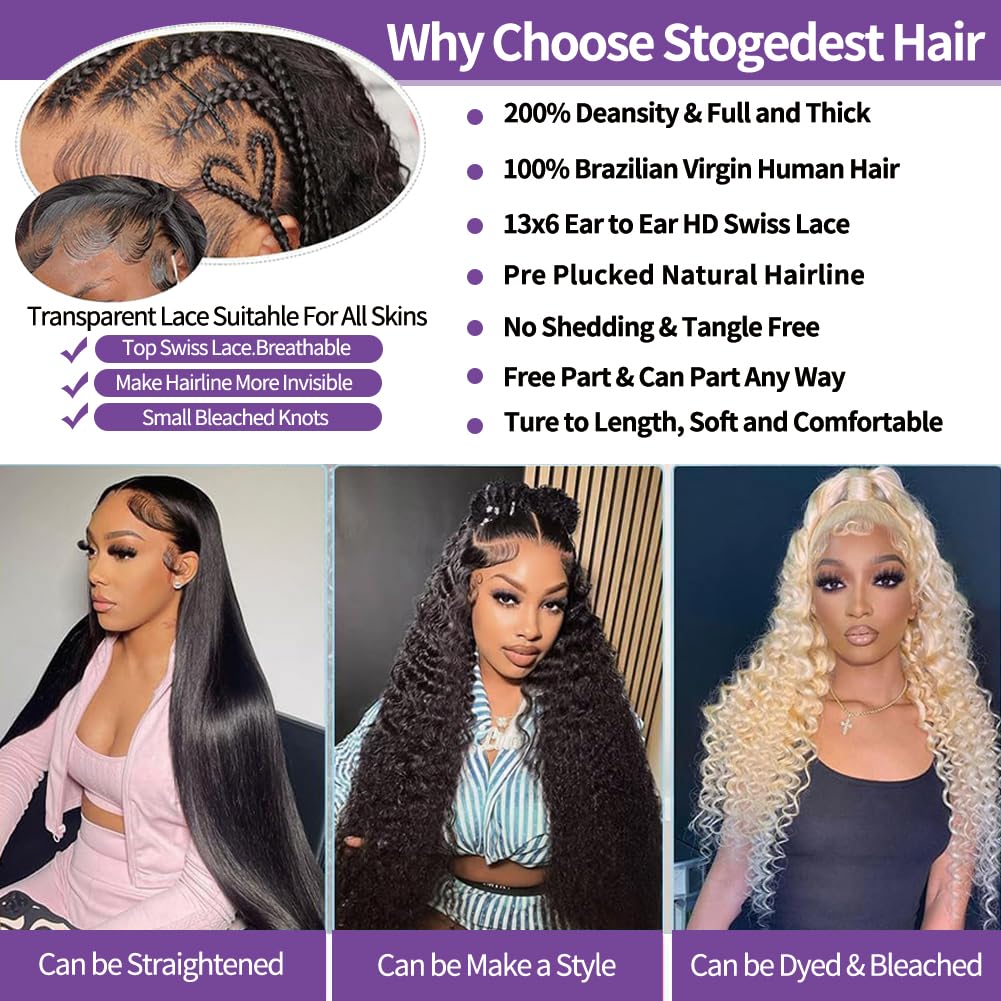Thumbnail 3 de Human Hair Deep Wave Wig, 30 Inch