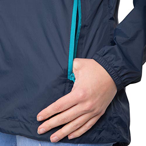 Thumbnail 4 de Trespass Womens Waterproof Packaway Jacket Qikpac Navy, Size 18