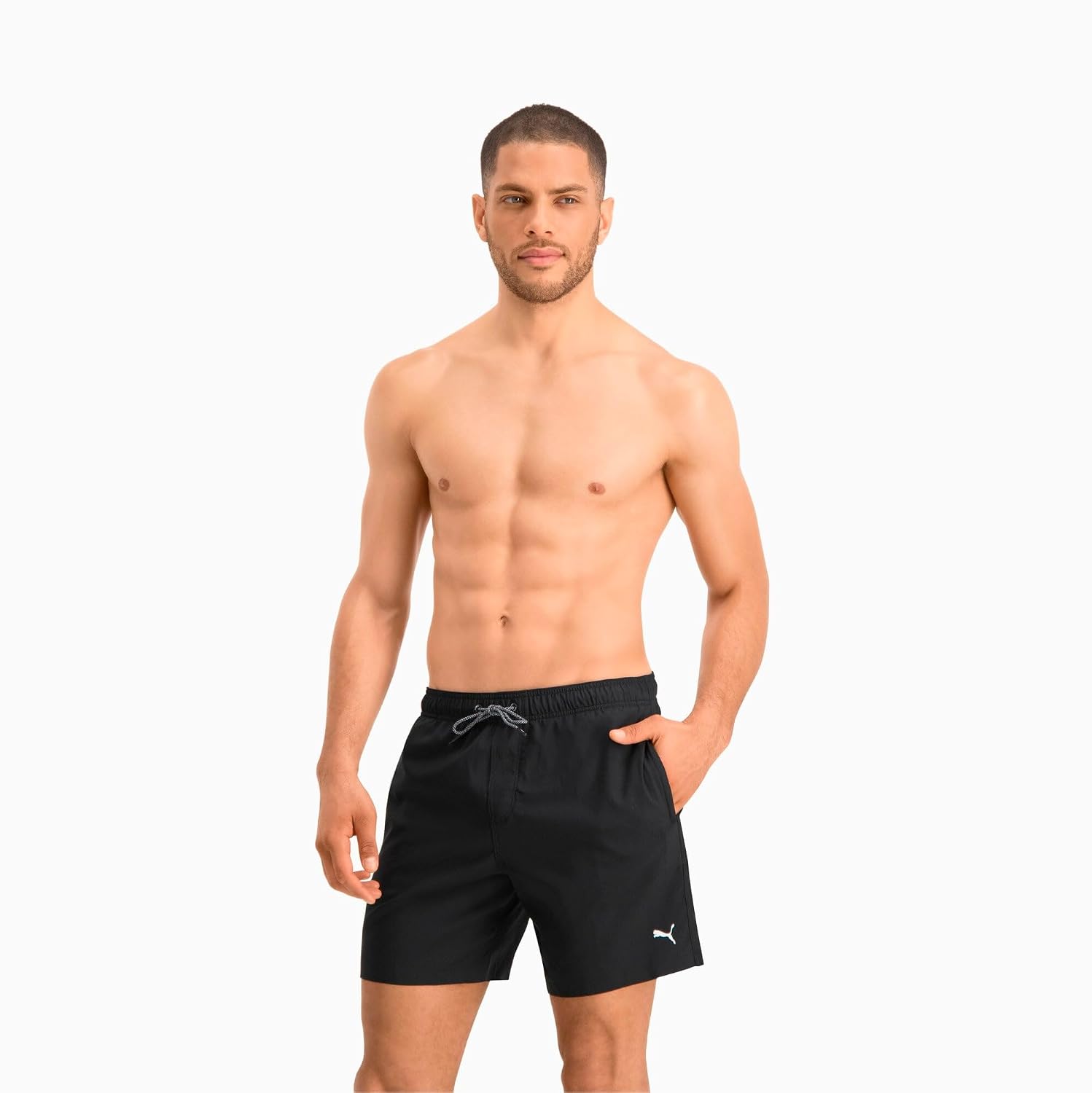 Detalle de Puma Herren Badehose Medium Length – 1er Pack