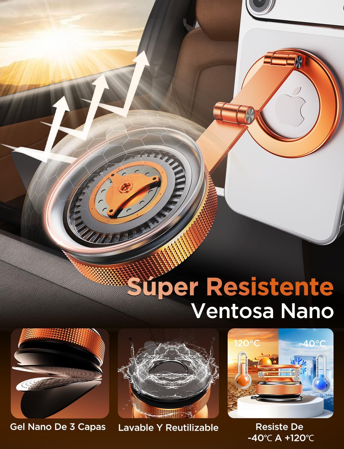 Thumbnail 3 de MSXTTLY Vmag S3 soporte magnético coche 2026