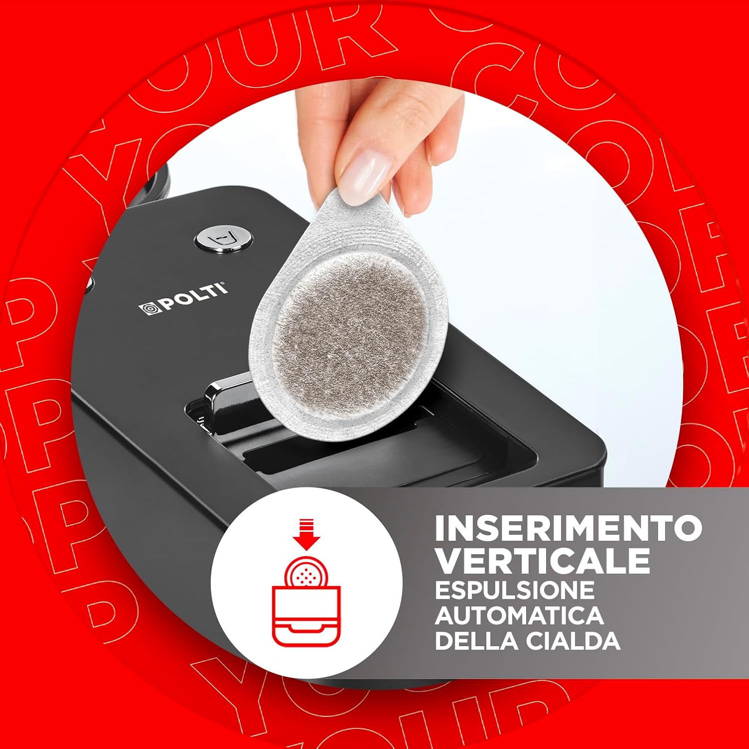 Detalle 2 de Polti Coffea S15B macchina per caffè espresso 0,85 L