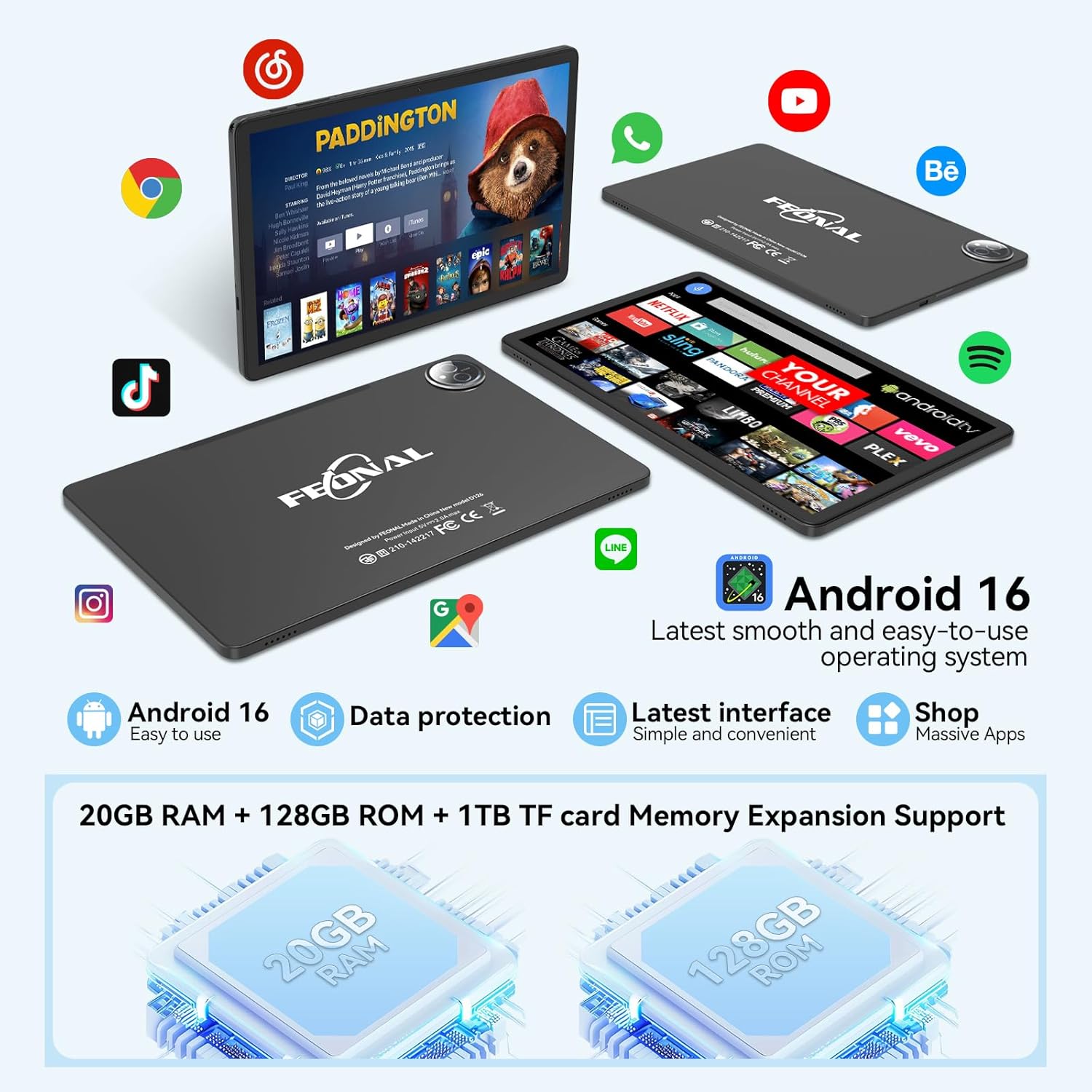 Thumbnail 2 de FEONAL Tablet 11 inch Android 2025