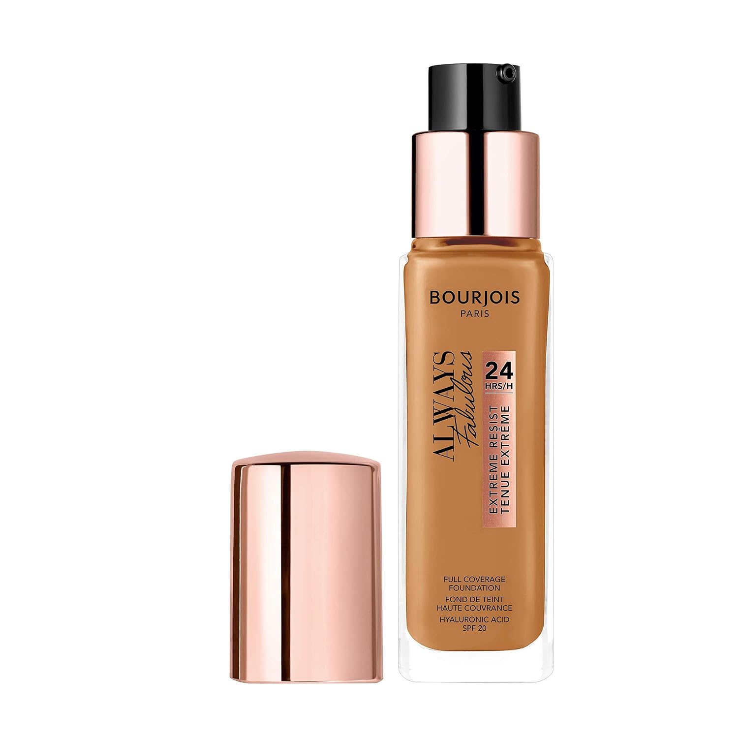 Detalle de Bourjois Foundation Always Fabulous 120 Light Ivory – High-Coverage Make-up mit 24h Halt