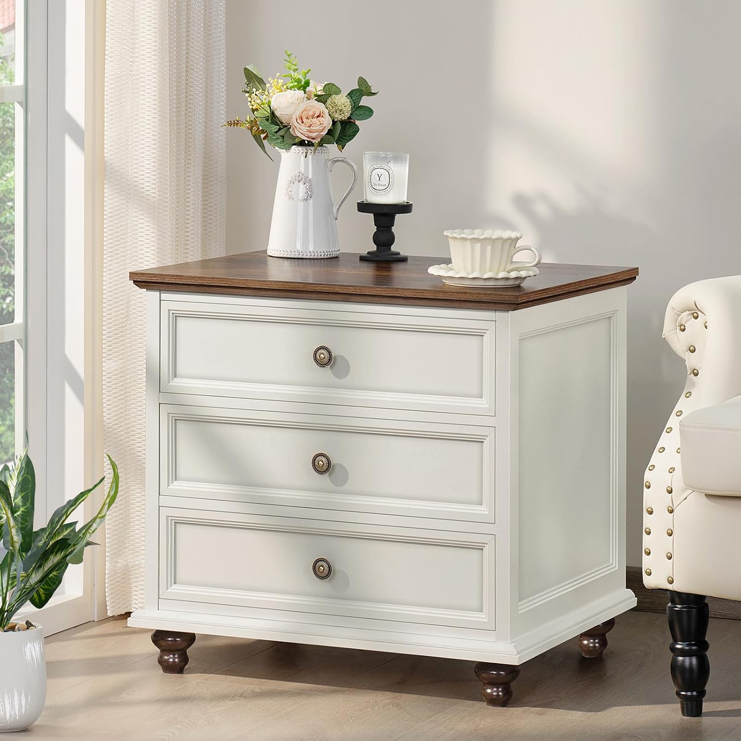 Detalle de Joaxswe Nightstand Set of 2, 24-Inch Wide