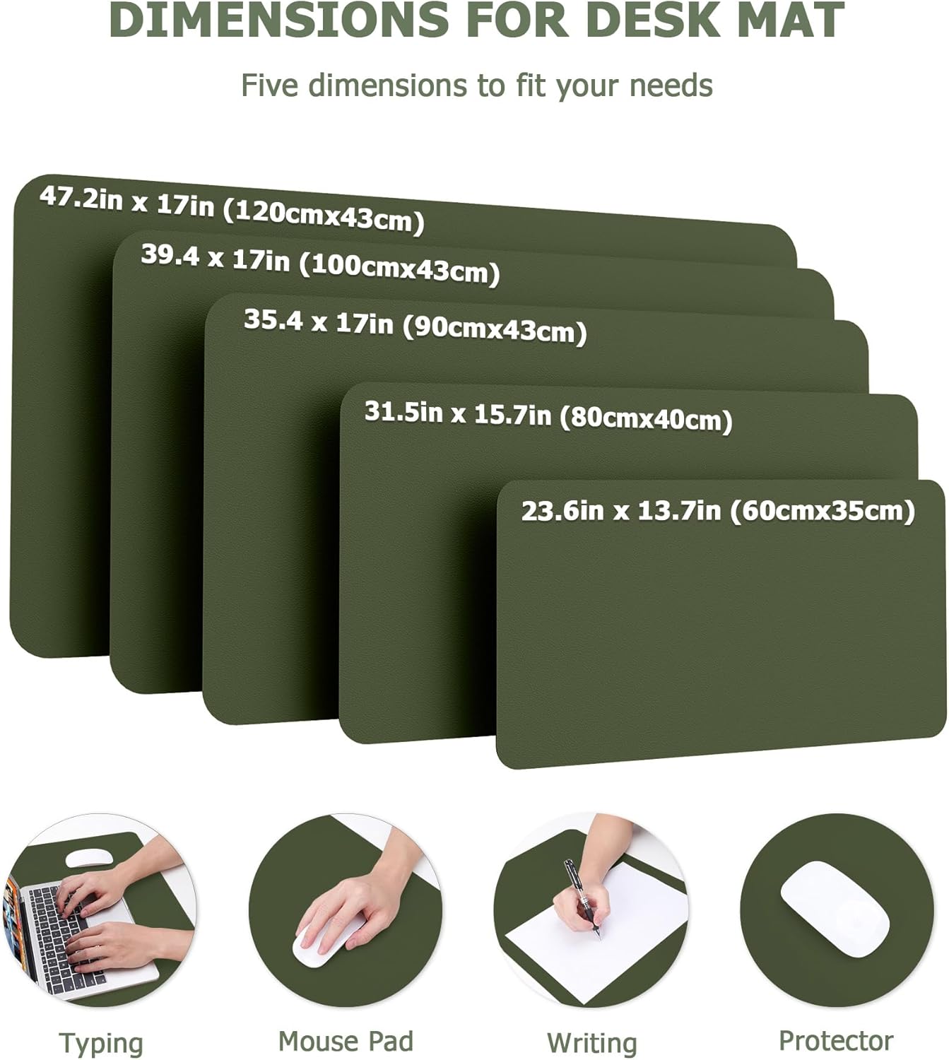 Thumbnail 2 de MOLMO Non-Slip Desk Mat (100 x 43 cm) – Waterproof Leather Desk Pad for Office or Home