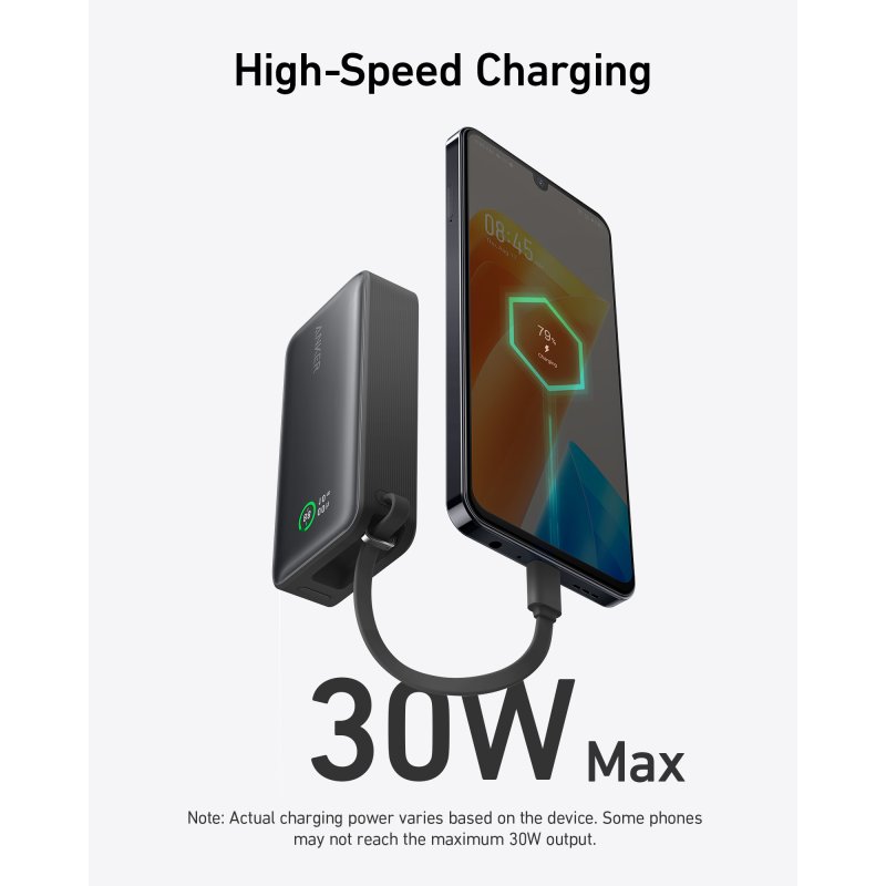 Detalle 2 de Anker Nano PowerBank 10000 mAh 30W Verde