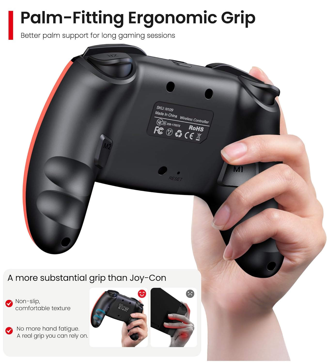Detalle de Wireless Pro Controller 1000mAh für Switch