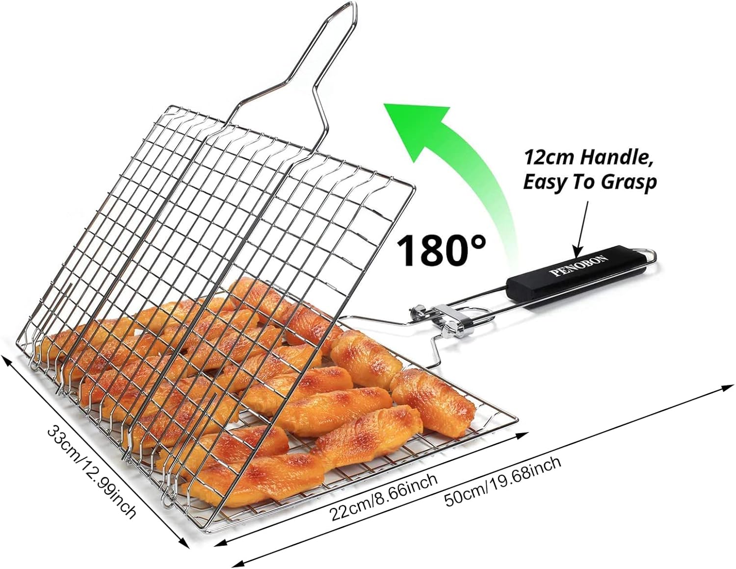 Detalle de penobon Fisch-Grillkorb für 2 bis 3