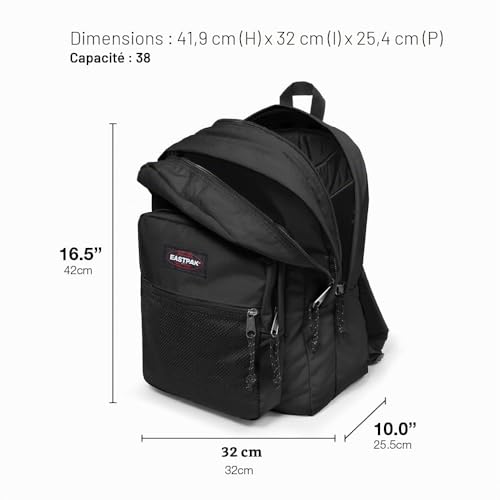 Detalle 2 de EASTPAK Pinnacle Sac à dos 38L – grand sac école et voyage (Sunday Grey)