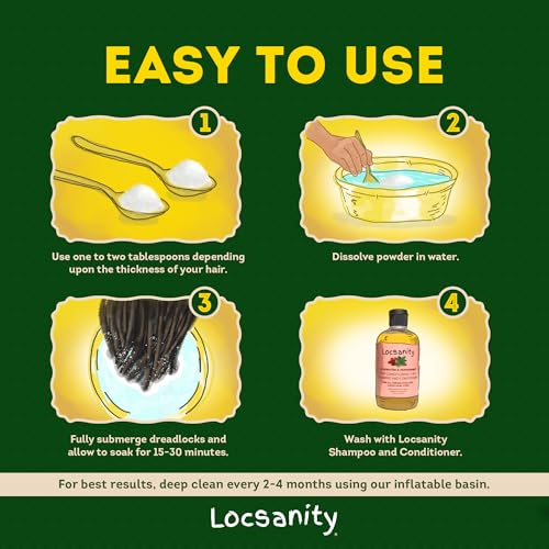 Detalle 2 de Locsanity Dreadlock Hair Scalp Detox: Deep Cleansing Powder for Locs & Natural Hair