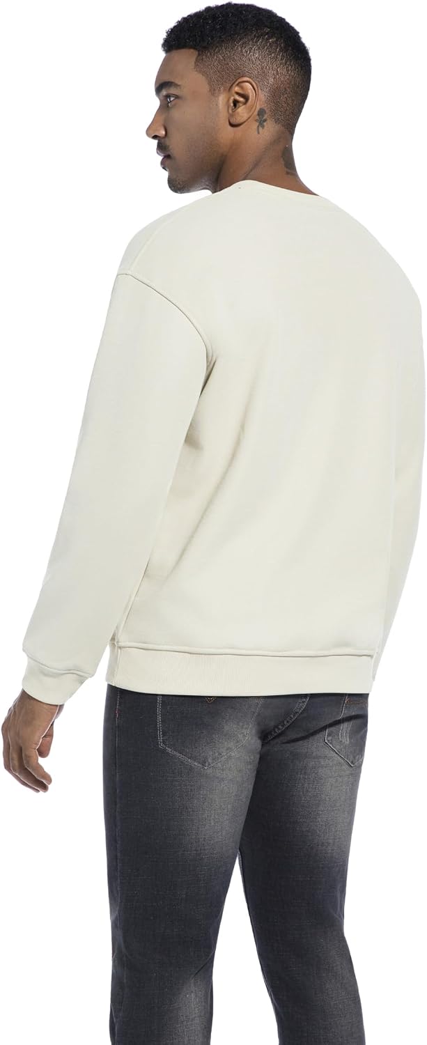 Thumbnail 6 de VEIISAR Herren Heavy-Weight Pullover mit Rundhalsausschnitt – warmes Sweatshirt mit 410 g Fleece-Innenfutter
