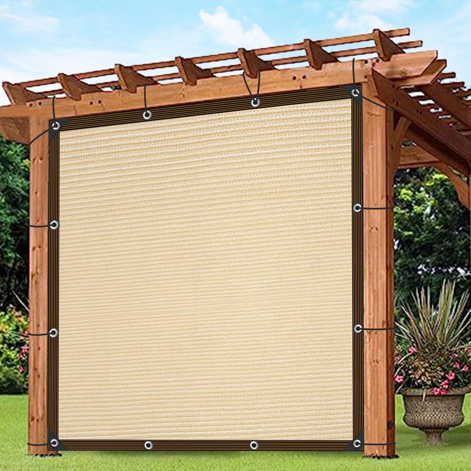 ZOZIJIU voile d’ombrage rectangulaire UV 90 %