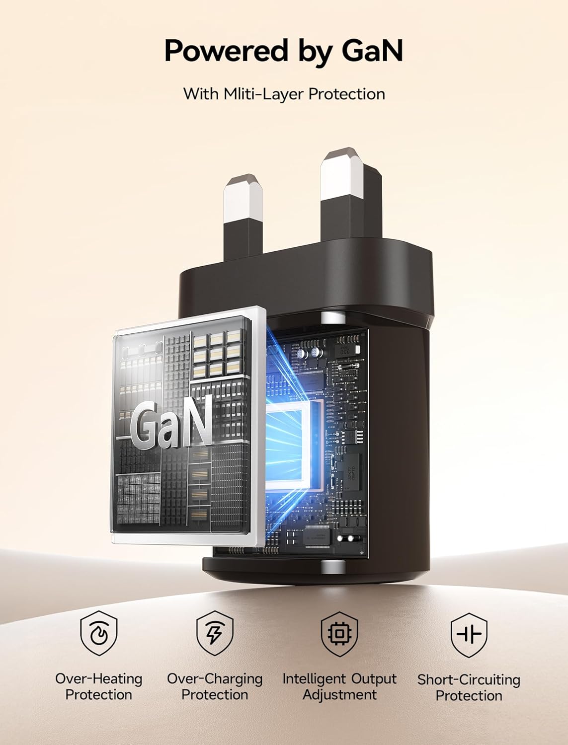 Thumbnail 5 de JSAUX 60W USB-C Charger for Nintendo Switch 2 (TV Mode, GaN) with 2M USB-C Cable