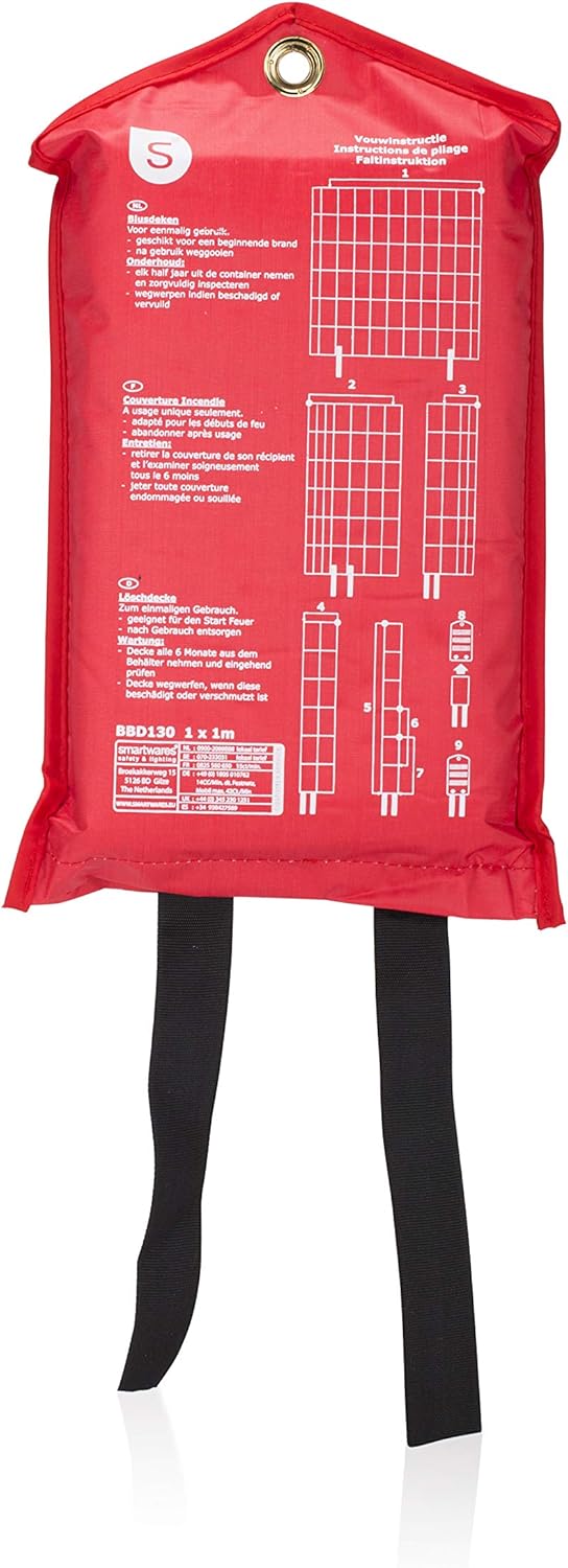 Thumbnail 5 de Smartwares Feuerlöschdecke 100 x 100 cm – Glasfasertuch inkl. Schutztasche