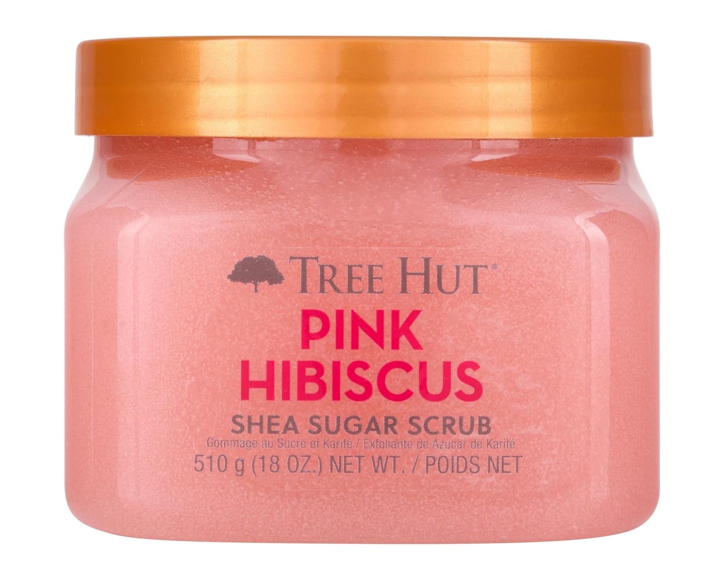 Tree Hut Pink Hibiscus Shea Sugar Scrub (532 ml) – Zuckerpeeling für sanfte, hydratisierte Haut