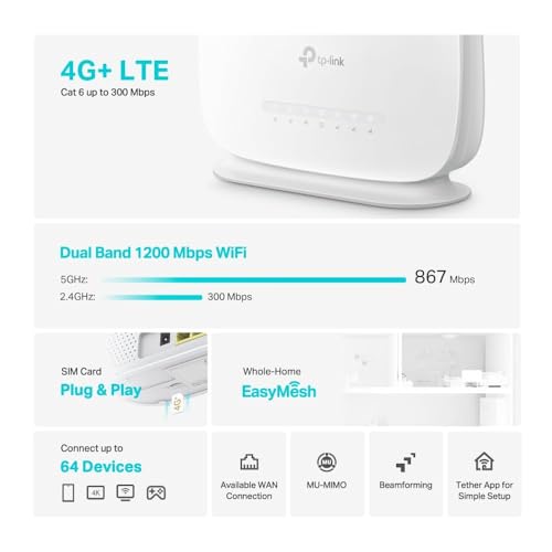 Detalle 2 de TP-Link Archer MR505 AC1200 4G+ Cat6 router