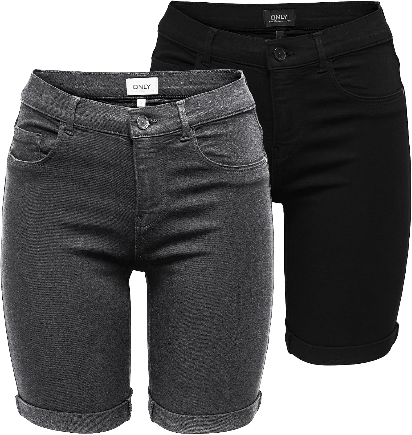 Thumbnail 6 de ONLY Female Jeans-Shorts ONLRAIN – Eng anliegend, mittlere Taille, Denim-Shorts