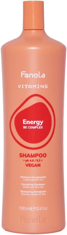 Detalle de Fanola Vitamins Shampoo Energizzante 1000 ml: stimola il cuoio capelluto e rinforza i capelli