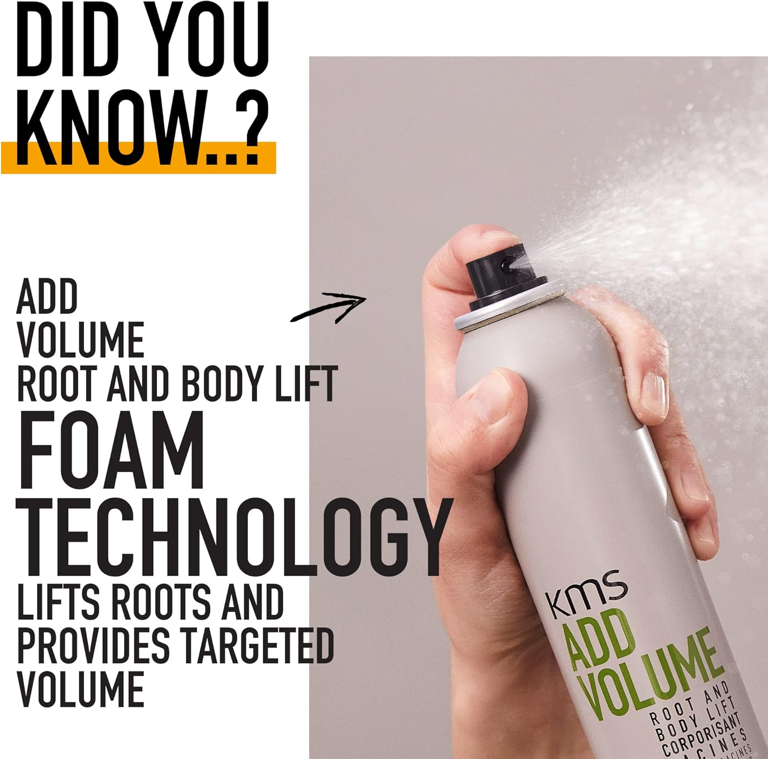 Detalle de KMS AddVolume Root & Body Lift for Fine Hair – 200ml
