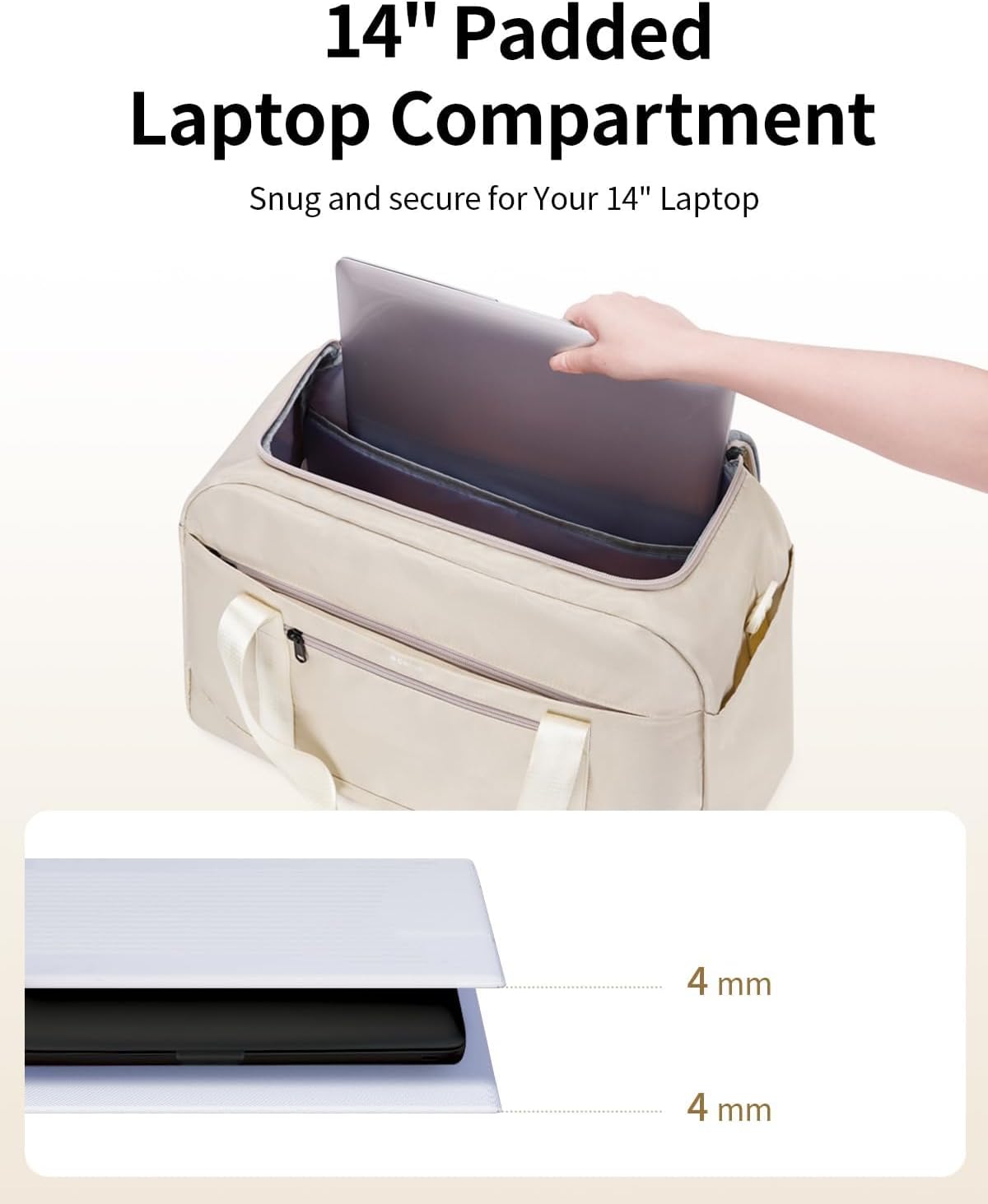 Thumbnail 2 de ECOHUB Easyjet Underseat Cabin Bag - 45x36x20 cm, Laptop Compartment & Wet/Shoe Bags