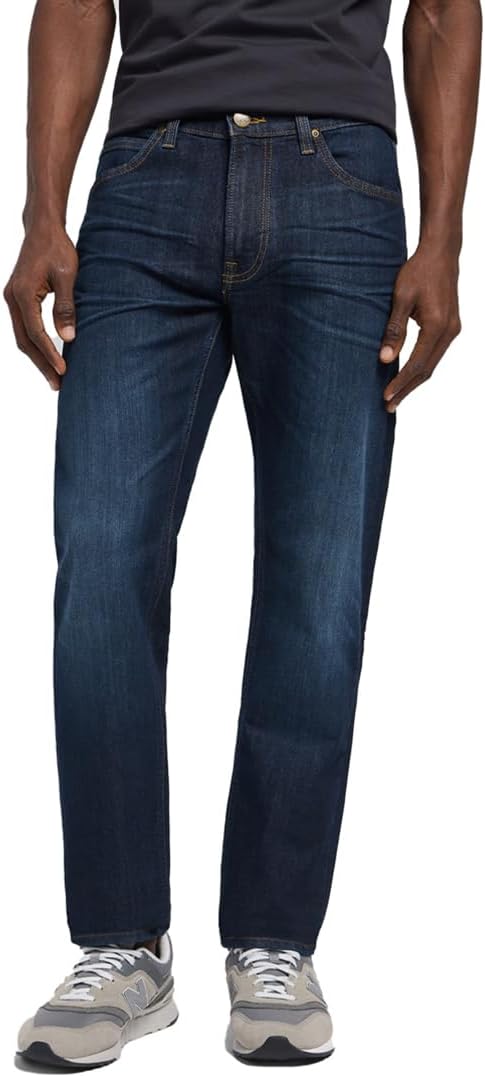 Detalle de Lee Men’s Daren Zip Fly Regular Straight-Leg Jeans (Strong Hand Blue)