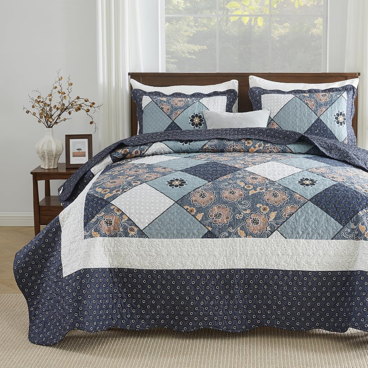 Thumbnail 6 de ENJOHOS Queen Quilt Set