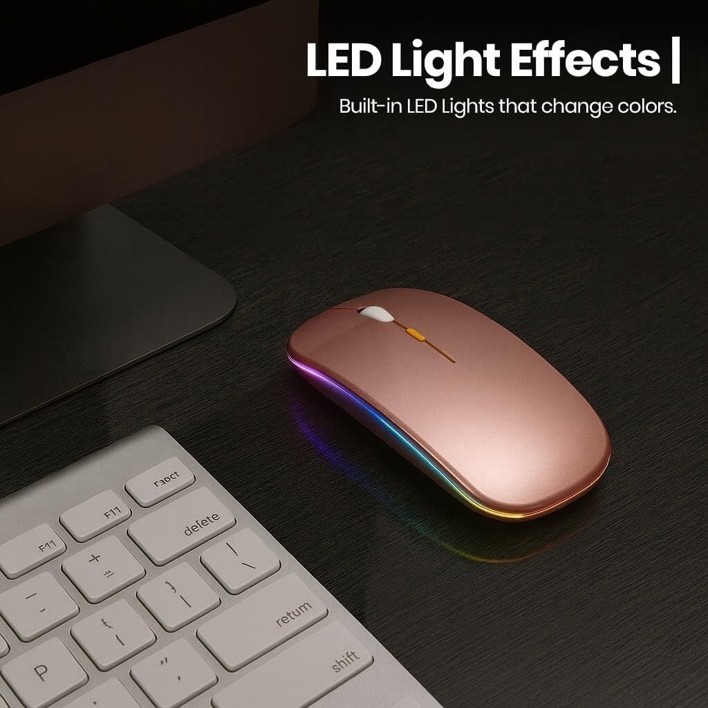 Detalle 2 de GLOBAL TECH Wireless Bluetooth Mouse 800/1200/1600 DPI