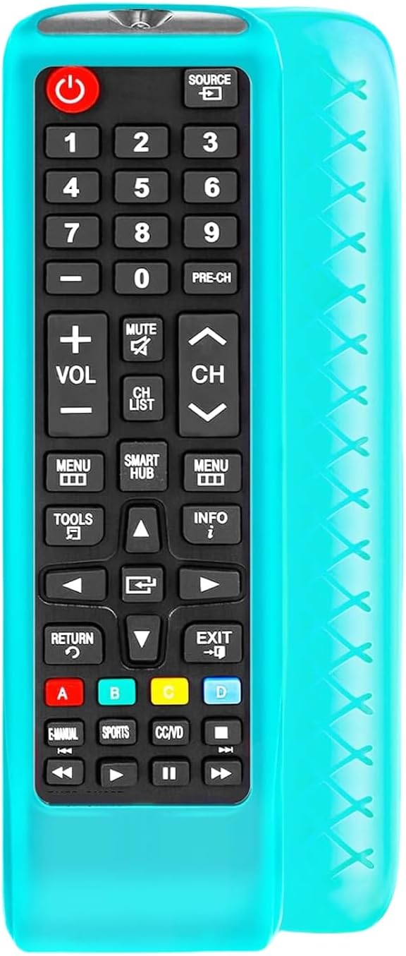 Detalle de Silicone case for LG AKB Series remotes (AKB75095307, AKB74915305, AKB75375604) – anti-slip TV remote sleeve