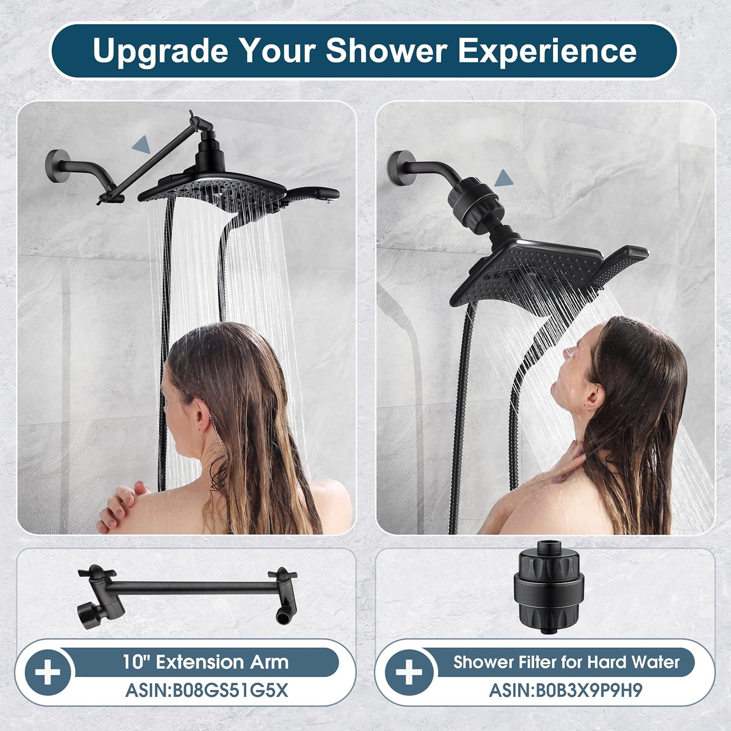 Thumbnail 4 de Bright Showers High Pressure Dual Showerhead Combo ⌛