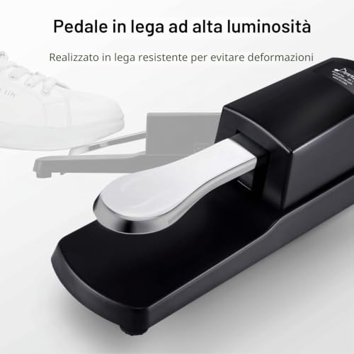 Detalle 2 de Donner DSP-001 Sustain Pedale Universale DK-1: compatibilità estesa per tastiere, synth e pianoforti digitali