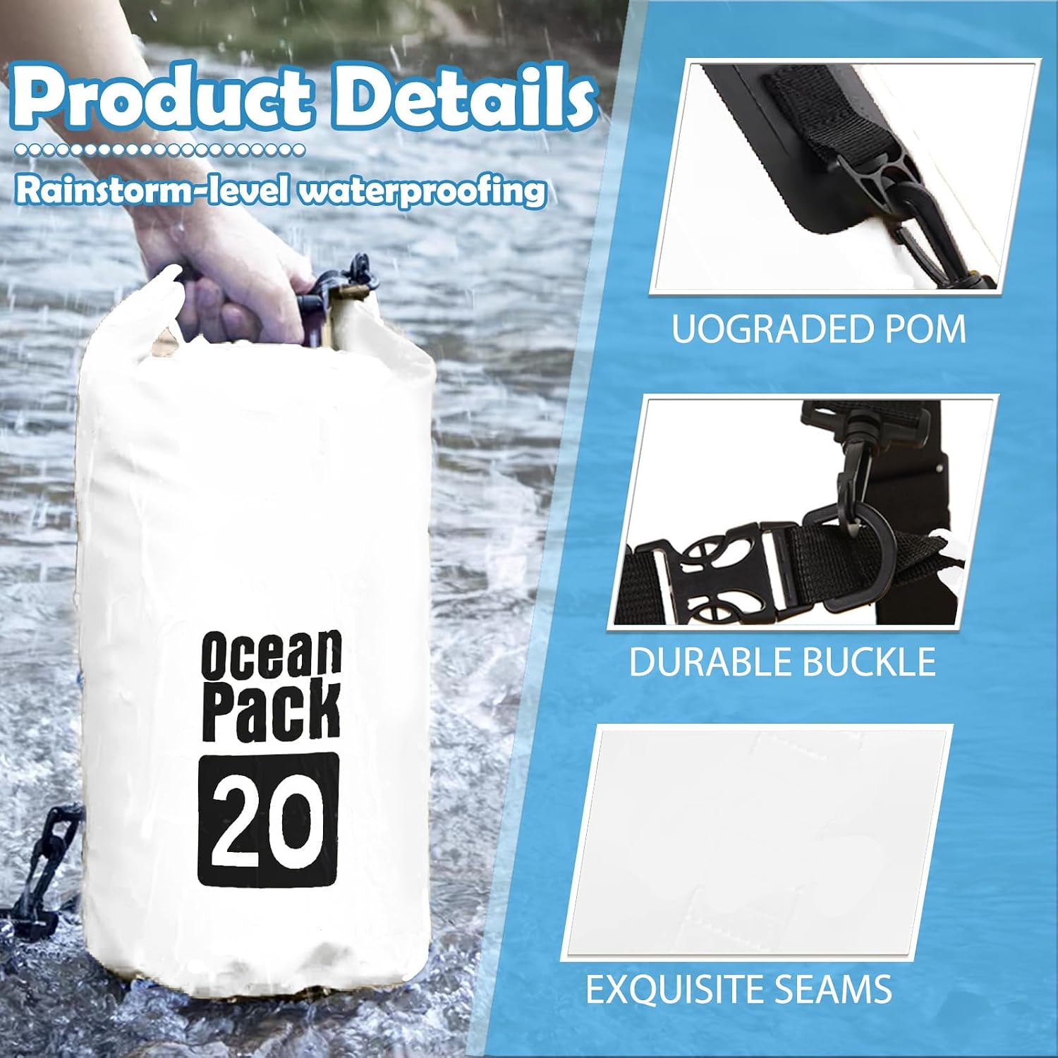 Thumbnail 2 de MOMAHUA 30L Dry Bag Weiß