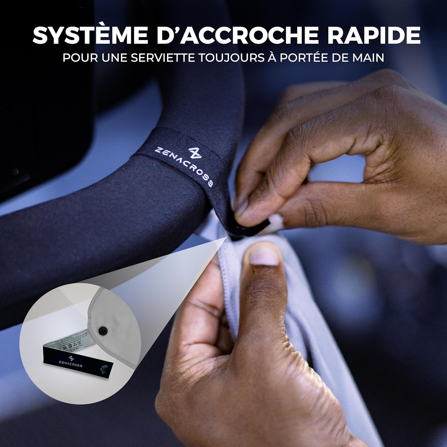 Detalle 2 de ZENACROSS Serviette Microfibre S, M, L