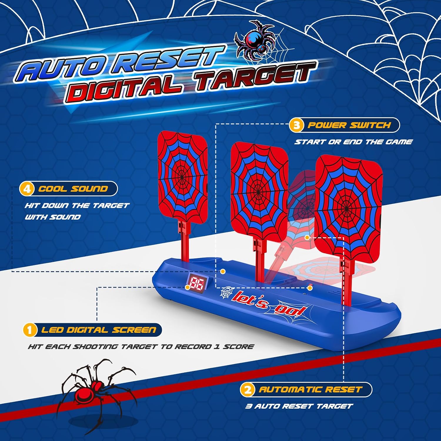 Detalle 2 de Electronic Digital Target for Nerf 3-9 Years