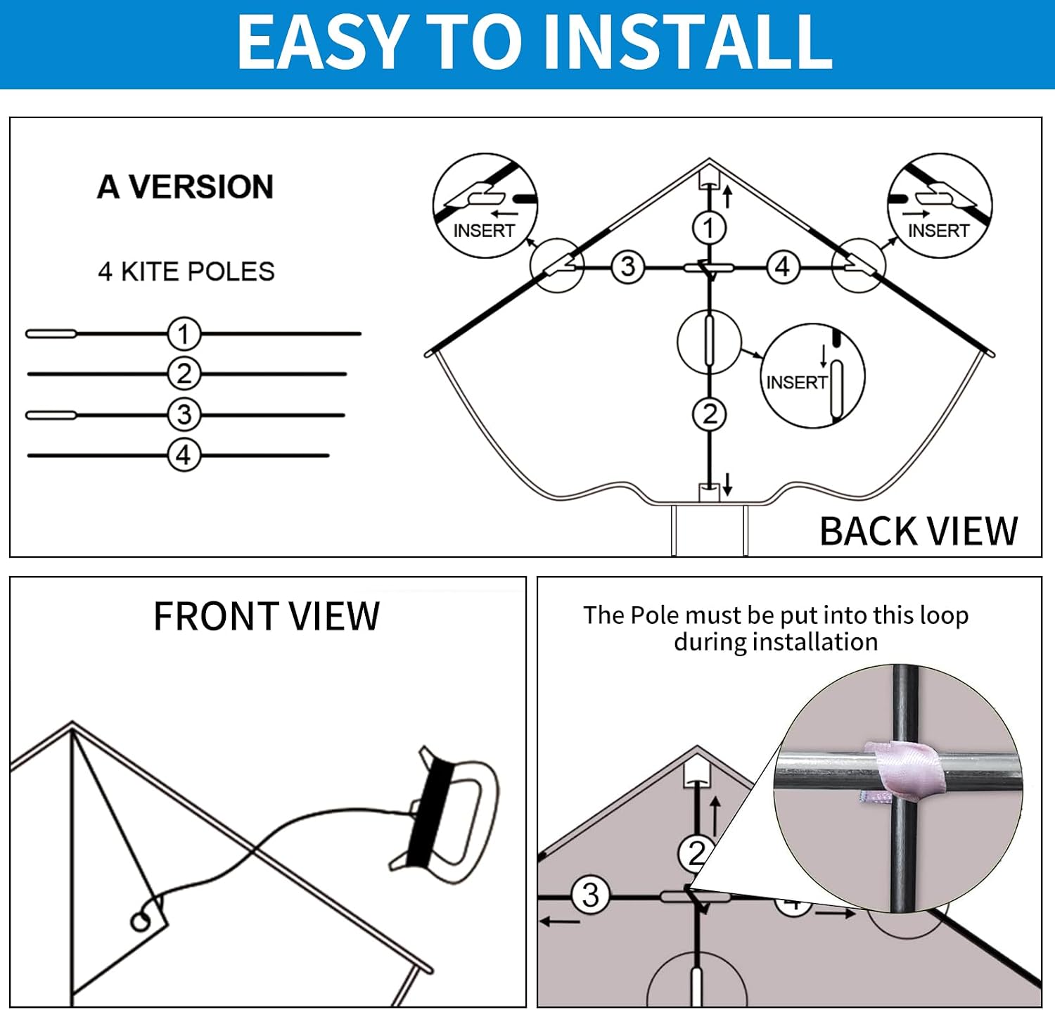Thumbnail 4 de Huge Kites for Kids 120 x 210 cm