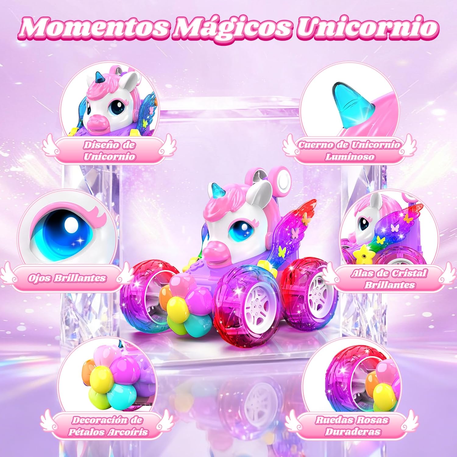 Thumbnail 6 de Coche teledirigido Unicornio 2,4Ghz para niños