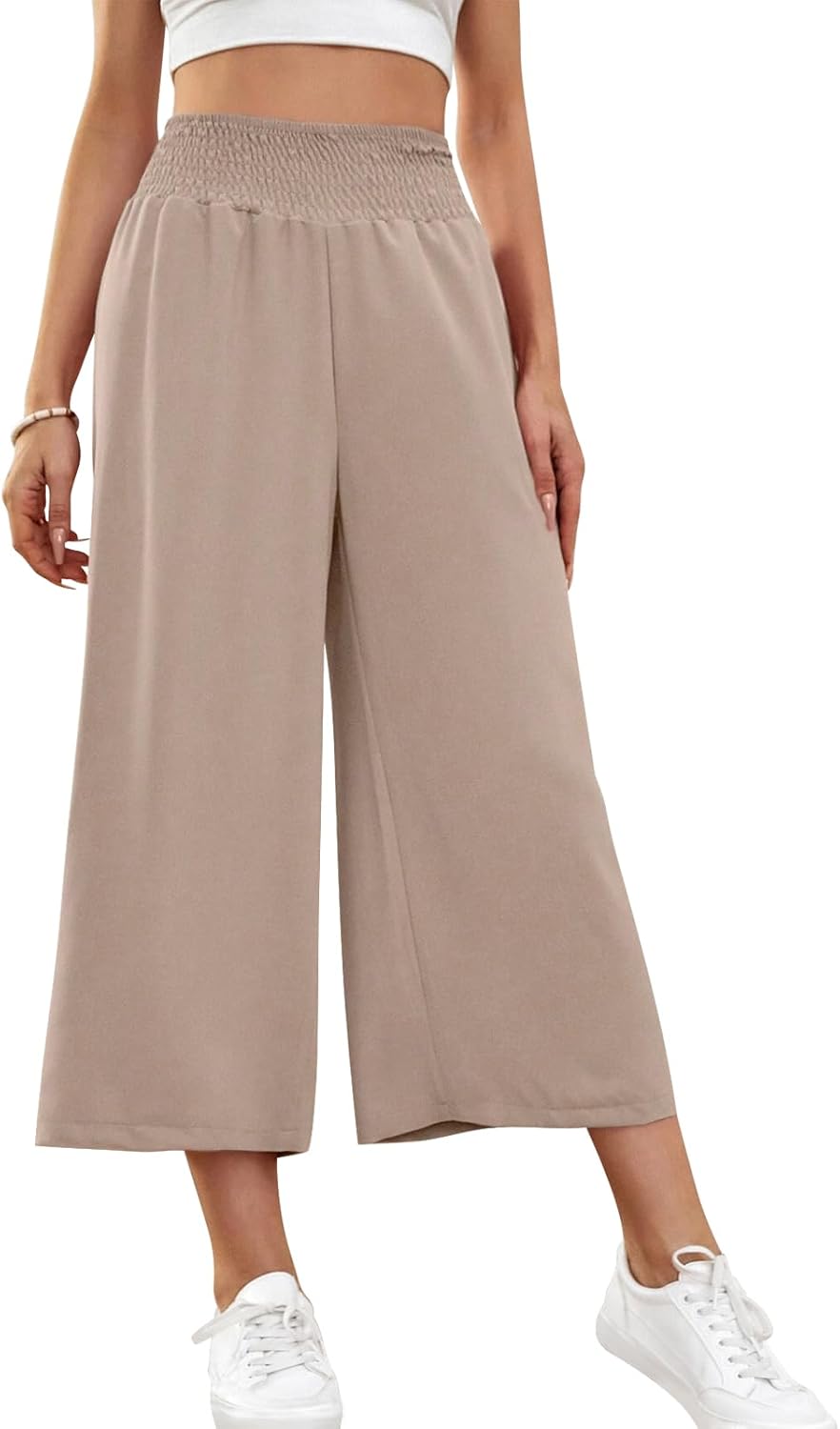 Thumbnail 5 de HMIYA Damen 3/4 Culotte Hose – Leicht, Weites Bein, Sommerkomfort
